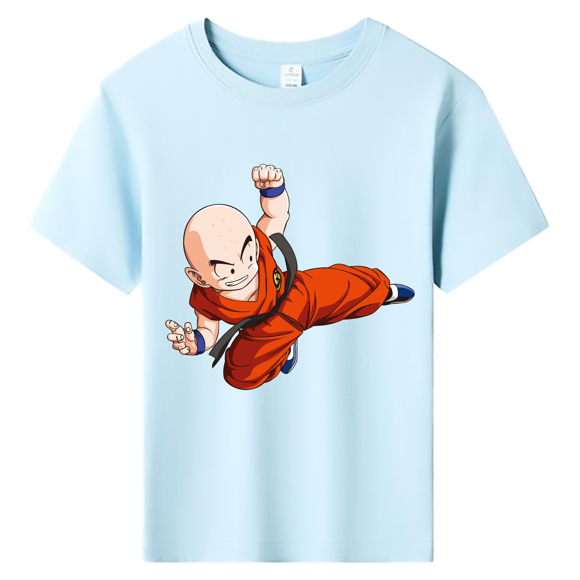 （画像用） ドラゴンボール クリリン DRAGON BALL krillin 綿100％キッズTシャツ（フロントプリント）